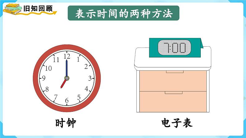 【最新教材插图】人教版数学一上 9.3《认识钟表》课件04