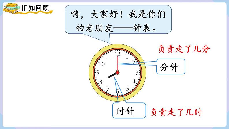 人教二年级数学上册7.1 认识时间（1）第3页