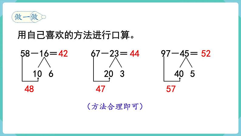 人教数学三年级上册2.2 口算两位数减两位数（课件+教案）06