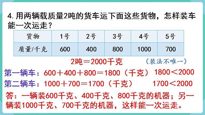 人教数学三年级上册第三单元 练习七（课件）05