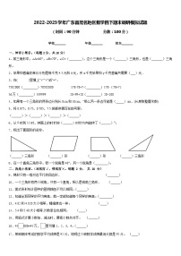 2022-2023学年广东省茂名地区数学四下期末调研模拟试题含答案