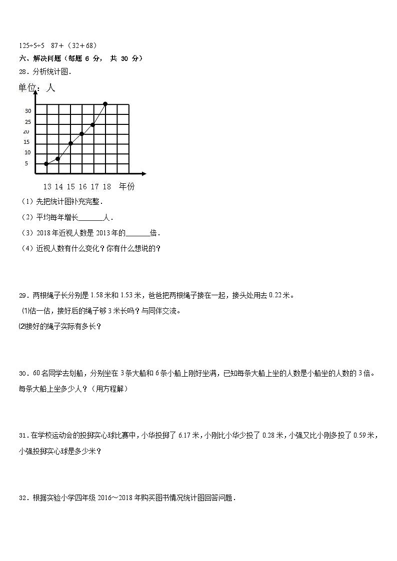 2022-2023学年广东省韶关市四县、区四下数学期末质量检测试题含答案03