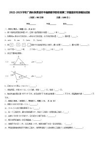 2022-2023学年广西壮族贵港市平南县数学四年级第二学期期末检测模拟试题含答案