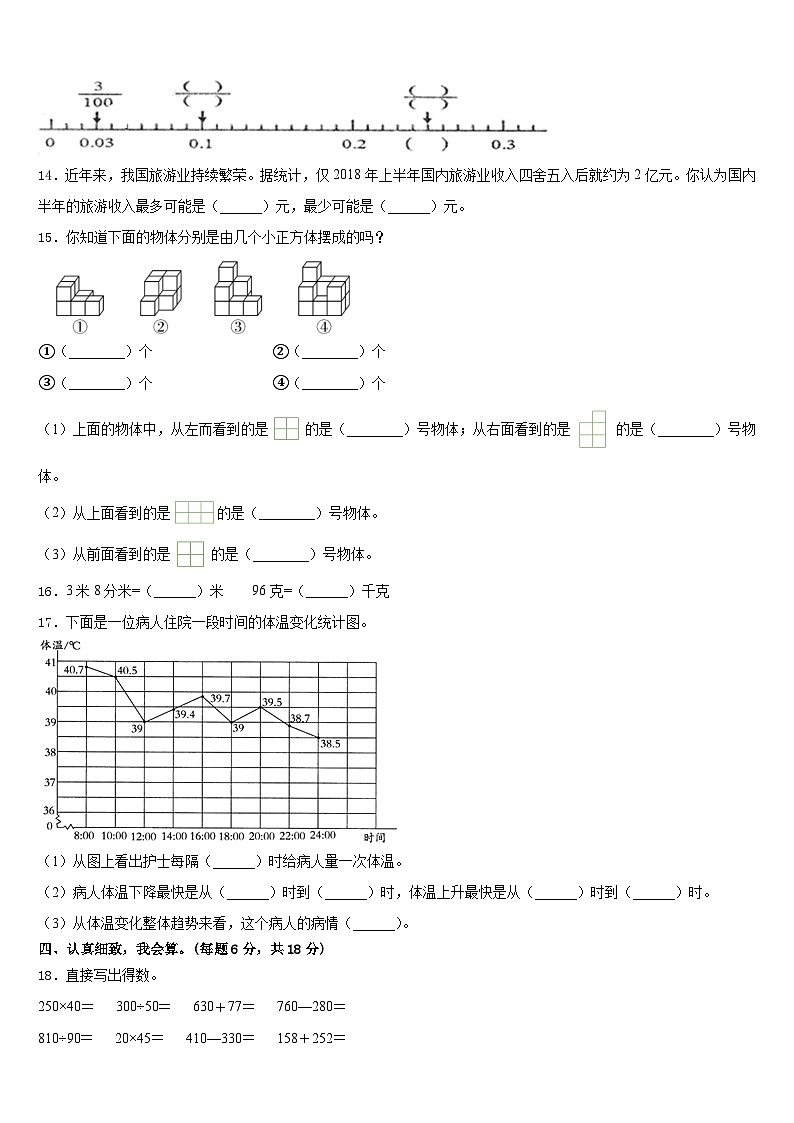 2022-2023学年开封市杞县数学四下期末综合测试模拟试题含答案02