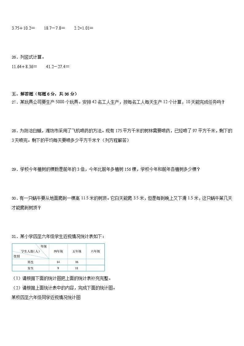 2022-2023学年景德镇市珠山区数学四下期末质量跟踪监视试题含答案第3页
