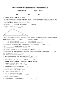 2022-2023学年林芝地区数学四下期末质量检测模拟试题含答案