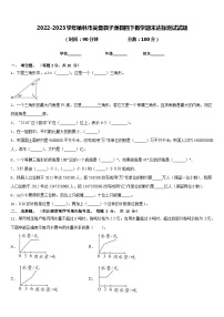 2022-2023学年榆林市吴堡县子洲县四下数学期末达标测试试题含答案