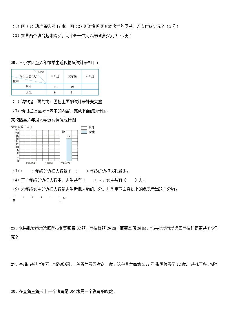 2022-2023学年河北省秦皇岛市北戴河区四下数学期末教学质量检测试题含答案03