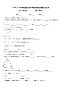 2022-2023学年河南省安阳市滑县数学四下期末监测试题含答案