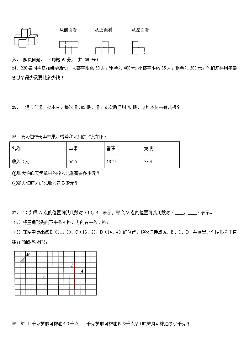 2022-2023学年河南省洛阳市洛宁县数学四下期末经典试题含答案第3页