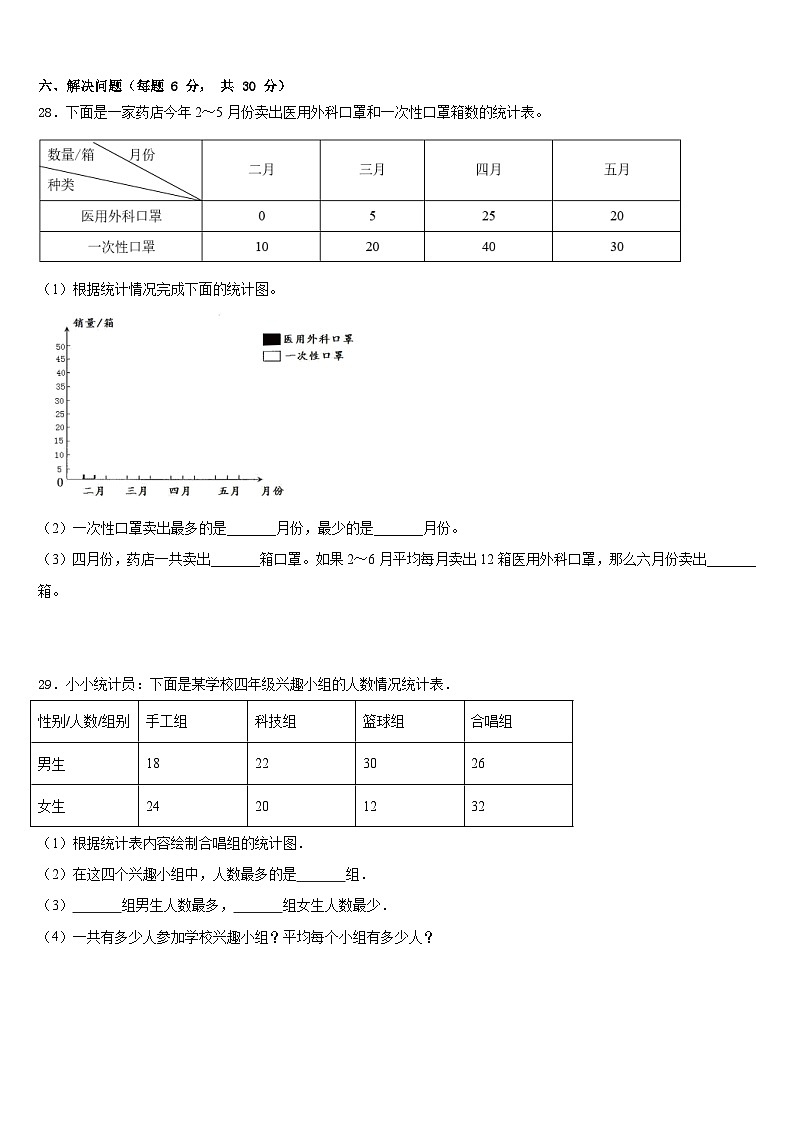 2022-2023学年湖南省常德市鼎城区四下数学期末学业质量监测模拟试题含答案第3页