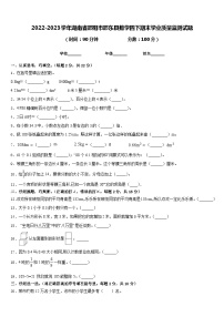 2022-2023学年湖南省邵阳市邵东县数学四下期末学业质量监测试题含答案