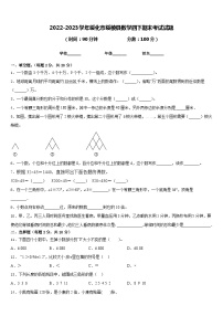 2022-2023学年绥化市绥棱县数学四下期末考试试题含答案