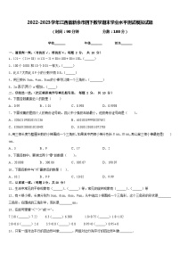 2022-2023学年江西省新余市四下数学期末学业水平测试模拟试题含答案