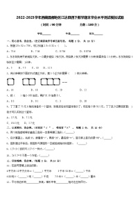 2022-2023学年西藏昌都地区江达县四下数学期末学业水平测试模拟试题含答案