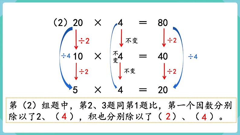 人教数学四年级上册4.3 积的变化规律（课件+教案）06