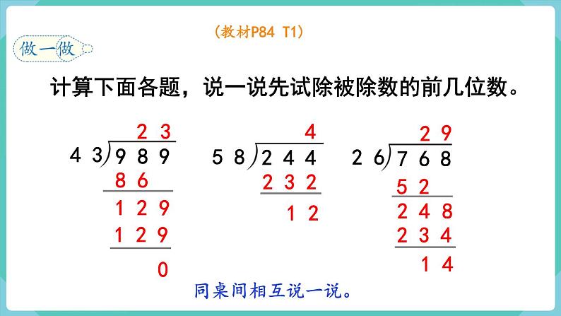 人教数学四年级上册6.6 商是两位数的笔算除法（课件+教案）06