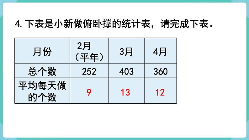 人教数学四年级上册第六单元 练习十六（课件）08