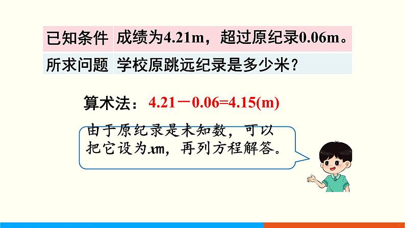 人教数学五年级上册5.10 实际问题与方程（1）第4页