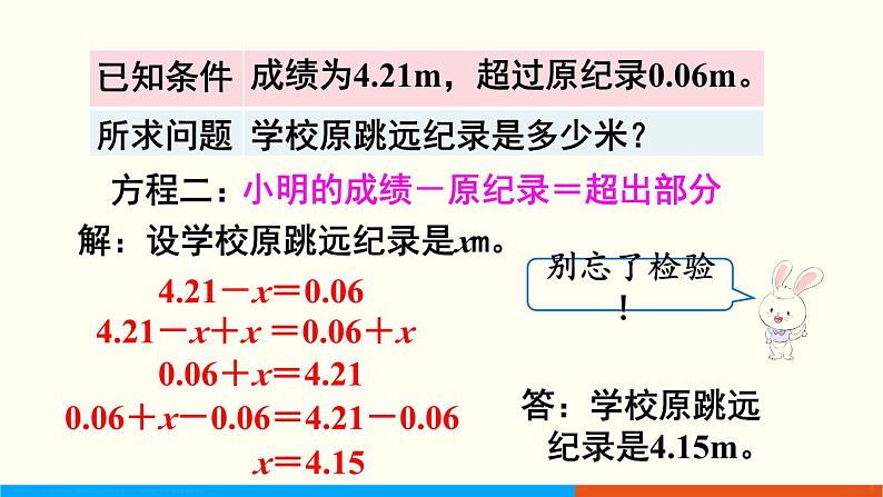 人教数学五年级上册5.10 实际问题与方程（1）第6页