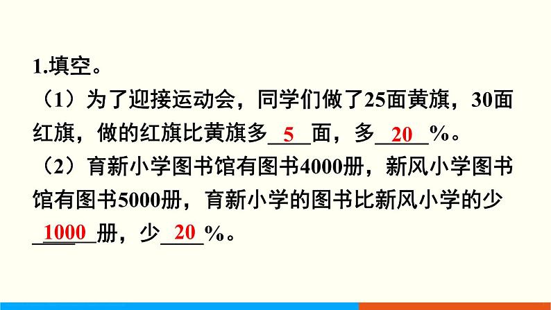 人教数学六年级上册第六单元 练习十九和练习二十（课件）02