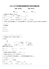 2022-2023学年邯郸市曲周县数学四下期末统考模拟试题含答案