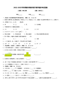 2022-2023学年阜阳市界首市四下数学期末考试试题含答案