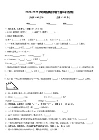 2022-2023学年陇西县数学四下期末考试试题含答案