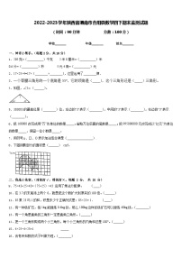 2022-2023学年陕西省渭南市合阳县数学四下期末监测试题含答案