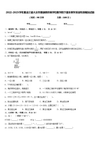 2022-2023学年黑龙江省大庆市肇源县农场学校数学四下期末教学质量检测模拟试题含答案