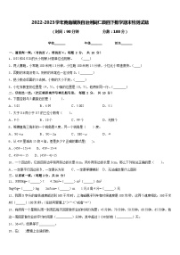 2022-2023学年黄南藏族自治州同仁县四下数学期末检测试题含答案