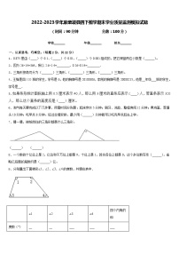 2022-2023学年麻栗坡县四下数学期末学业质量监测模拟试题含答案