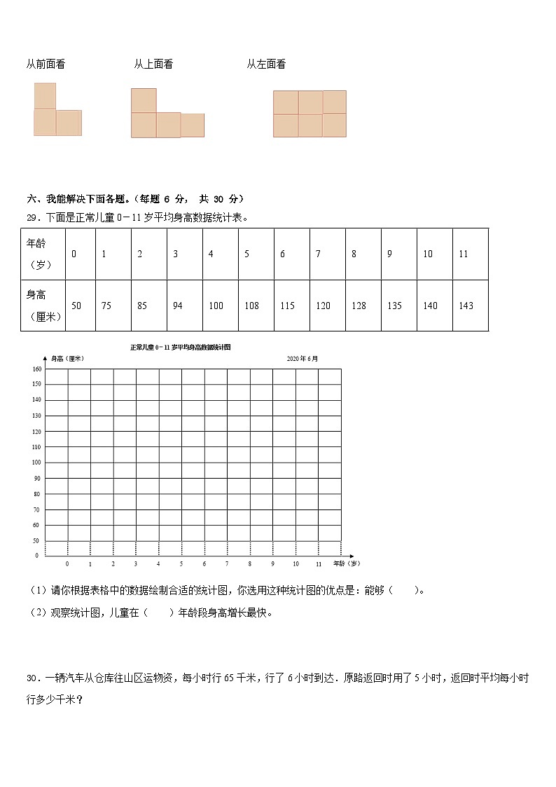 2022-2023学年黑龙江省绥化市青冈县四年级数学第二学期期末监测试题含答案第3页