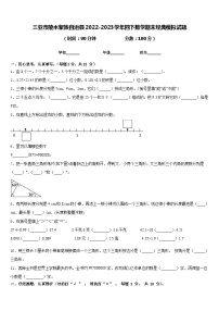 三亚市陵水黎族自治县2022-2023学年四下数学期末经典模拟试题含答案