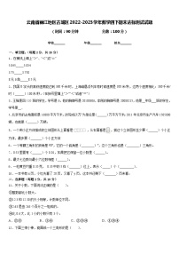 云南省丽江地区古城区2022-2023学年数学四下期末达标测试试题含答案