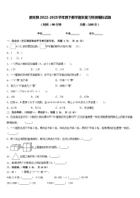 唐河县2022-2023学年四下数学期末复习检测模拟试题含答案