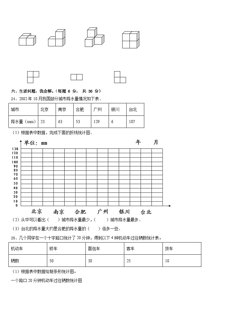 嘉兴市海宁市2022-2023学年数学四年级第二学期期末统考试题含答案第3页