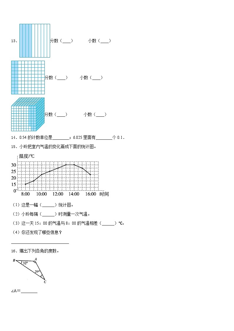 宁夏回族银川市金凤区2022-2023学年数学四年级第二学期期末检测试题含答案第2页