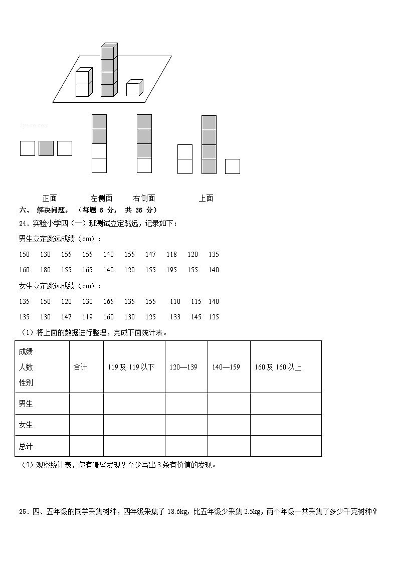 天津市宝坻区顺驰小学2022-2023学年四年级数学第二学期期末综合测试试题含答案第3页