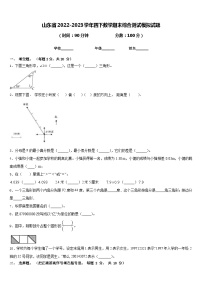 山东省2022-2023学年四下数学期末综合测试模拟试题含答案