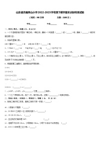 山东省济南匡山小学2022-2023学年四下数学期末达标检测试题含答案