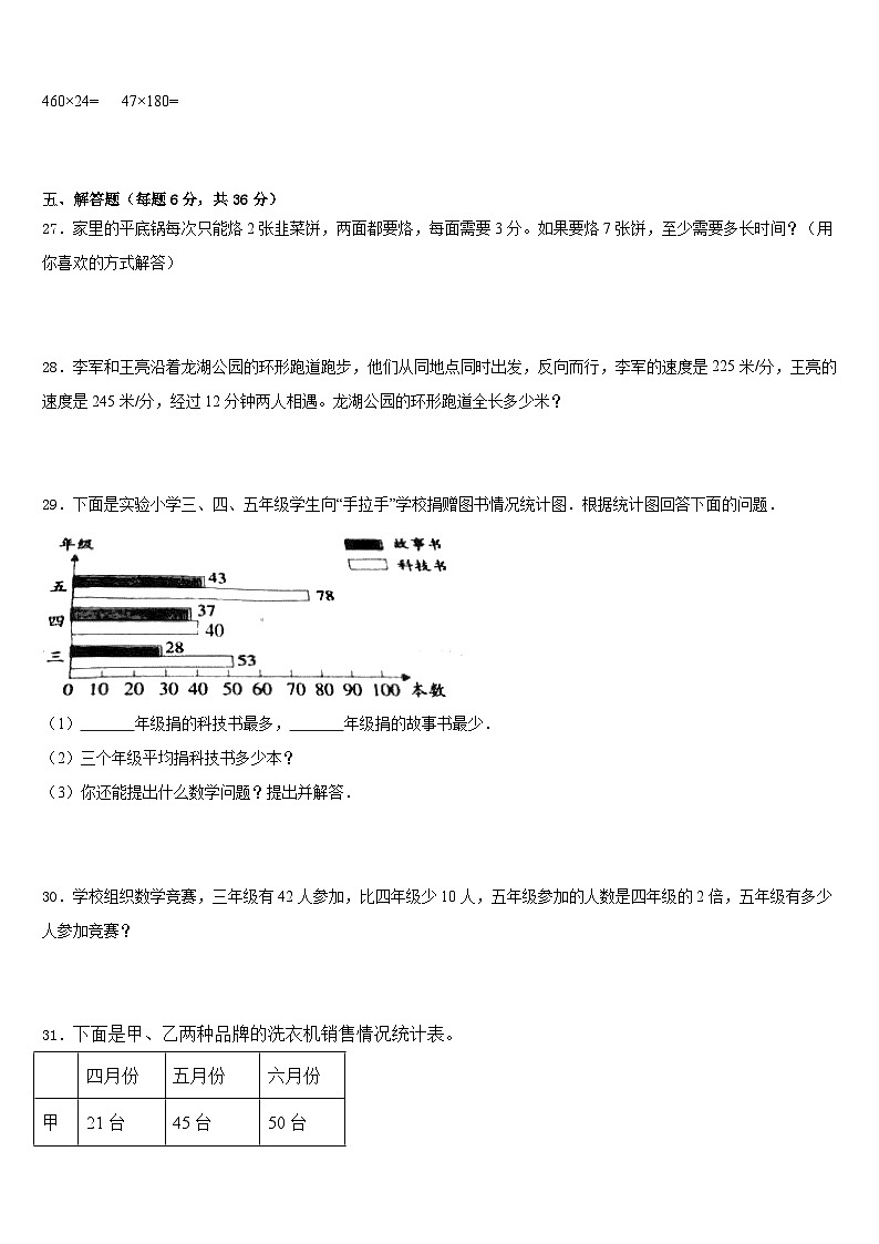 山西省临汾市侯马市2022-2023学年数学四下期末调研试题含答案第3页