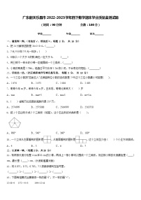 广东韶关乐昌市2022-2023学年四下数学期末学业质量监测试题含答案