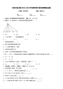 延安市宜川县2022-2023学年数学四下期末调研模拟试题含答案