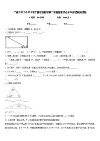 广西2022-2023学年四年级数学第二学期期末学业水平测试模拟试题含答案