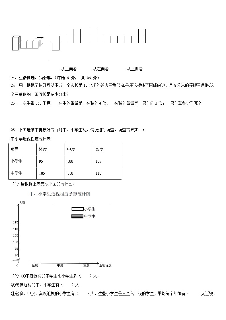 江苏省扬州市2022-2023学年数学四下期末综合测试试题含答案03