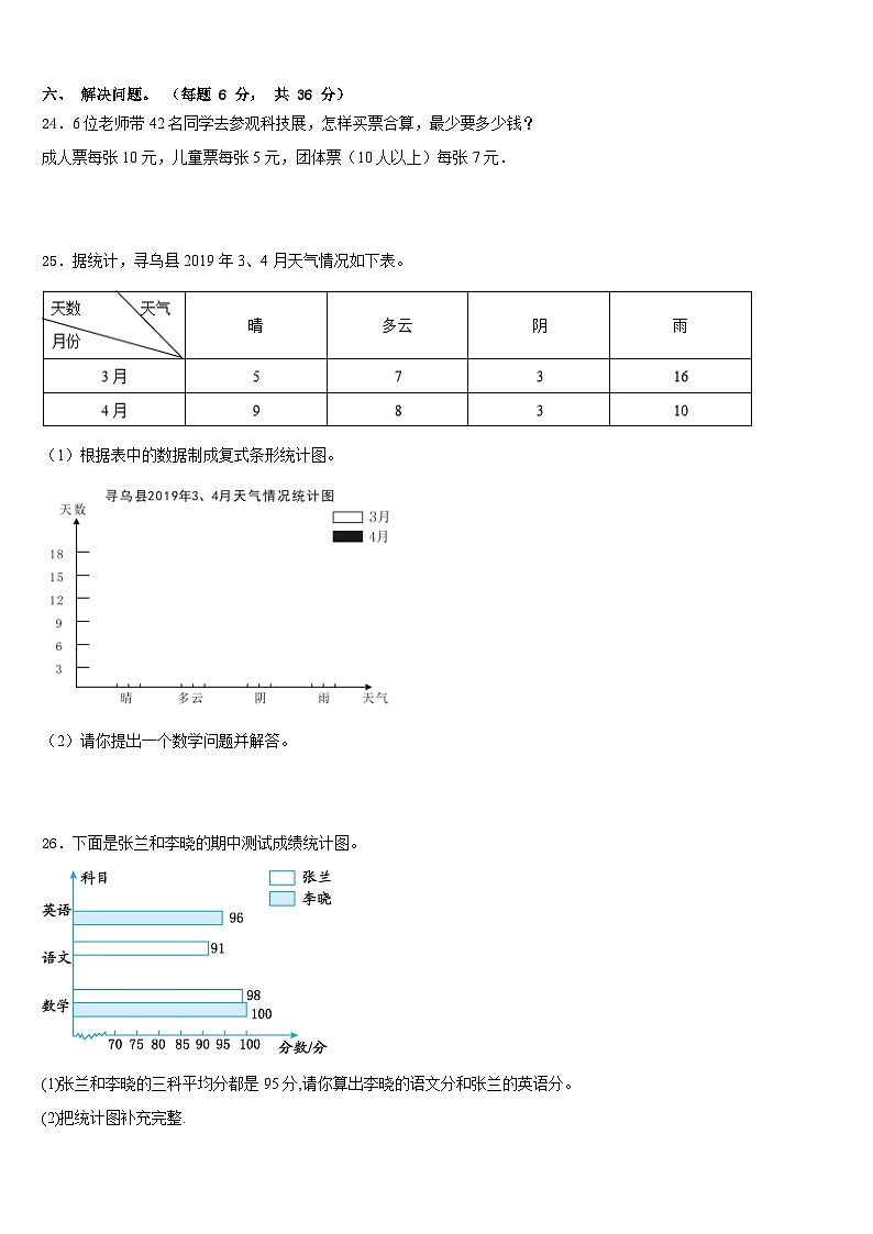 江西省宜春市铜鼓县2022-2023学年数学四下期末综合测试试题含答案第3页