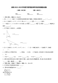 沛县2022-2023学年四下数学期末教学质量检测模拟试题含答案