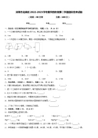 深圳市龙岗区2022-2023学年数学四年级第二学期期末统考试题含答案