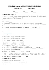 湛江市麻章区2022-2023学年数学四下期末复习检测模拟试题含答案